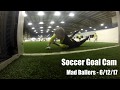 Indoor Soccer Goalkeeper Saves & Fails - Goal Cam #1 (Defender makes double save)