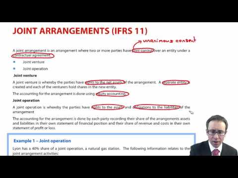 ACCA P2 Joint Arrangements (IFRS 11)