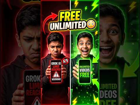 Grok AI Limit Fix 😳 FREE Unlimited Videos Trick! #shorts