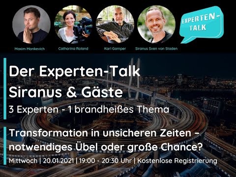 Der Experten-Talk mit Maxim Mankevich, Catharina Roland & Karl Gamper