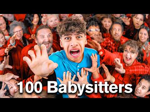 I Survived 100 Babysitters in 24 Hours!