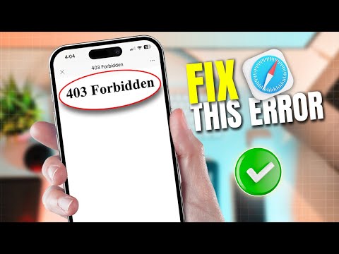 How to Fix 403 Forbidden Error on Safari Browser on iPhone | Safari 403 Forbidden Solution in iOS 18