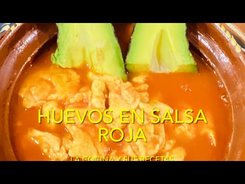 Como hacer HUEVOS EN SALSA ROJA  ((Receta KETO)