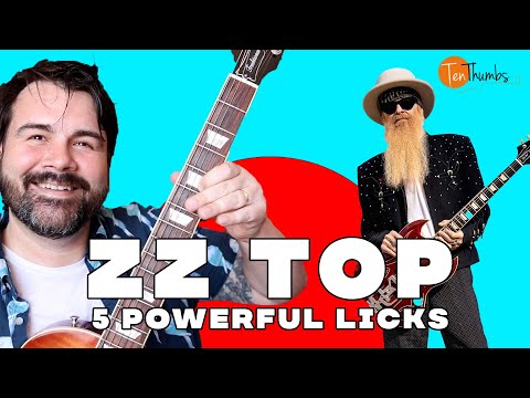 Five ZZ Top Style Licks - Guitar Tutorial