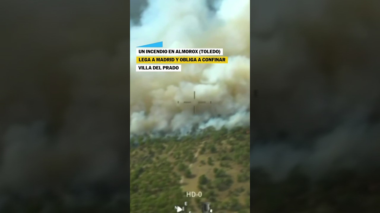 Así fue el desalojo de vecinos en Toledo por un incendio #shorts