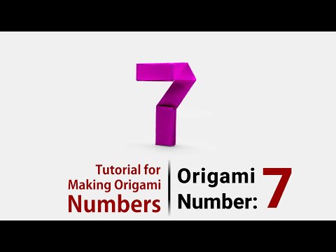 How to Make Origami Numbers 0 9 Simple Step by Step Tutorial