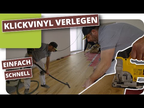 Klick-Vinyl im Wohnraum verlegen