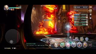 【グランサガ】ギルド戦　火炎の精霊王　チーム戦ニ戦目　ジュン　［4000］
