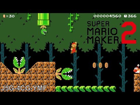 Super Mario Maker 2 Level showcase - Overgrown forest