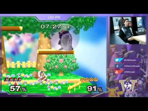 UW PR May - Logan (Marth, Ganon, Peach) vs Mochi (ICs)