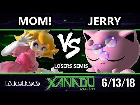 S@X 254 SSBM - Jerry (Jigglypuff) Vs. MOM! (Peach) - Smash Melee Losers Semis