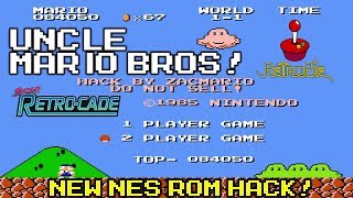 Uncle Mario Bros. NEW NES Rom Hack For RetroPie Super Retro-Cade & Everdrive N8!