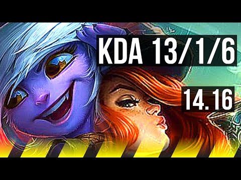 TRISTANA & Senna vs MISS FORTUNE & Rell (ADC) | 13/1/6, Legendary | NA Grandmaster | 14.16