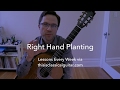 Lesson Right Hand Planting Preparation For Classical Guitar