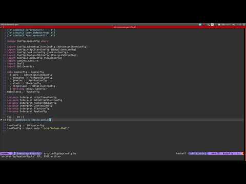 NeoVim + HIE for Haskell development