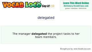 Video thumbnail for delegated