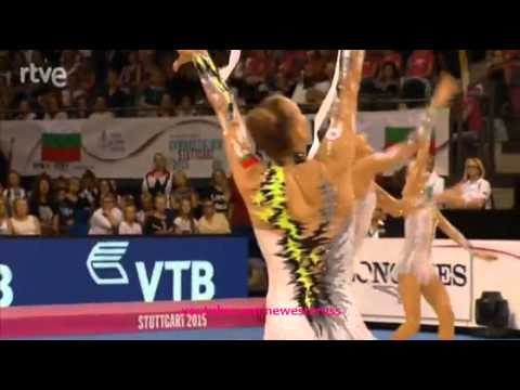 Belarus 5 ribbons AA - World Championships Stuttgart 2015