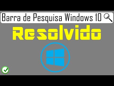 Resolvido Barra de Pesquisa Windows 10