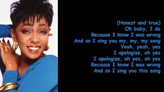 I Apologize by Anita Baker (Lyrics)