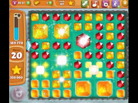 Diamond Digger Saga Level 157, no booster, 3 stars