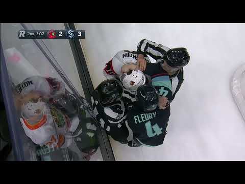 NHL Fight - Senators @ Kraken - Formenton vs Fleury - 18/04/2022