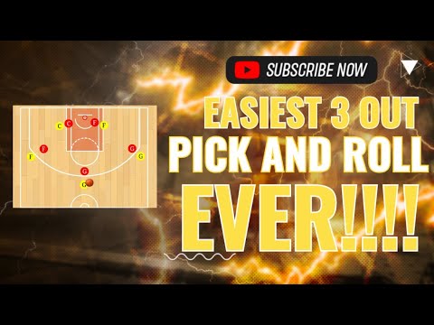 EASIEST 3 OUT PICK AND ROLL CONTINUOUS MOTION OFFENSE FOR ALL LEVELS