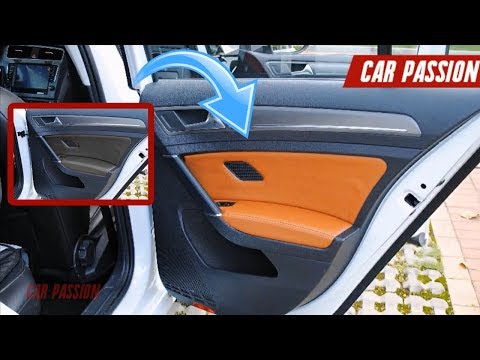 How to wrap with leather your Golf 7 interior door panels