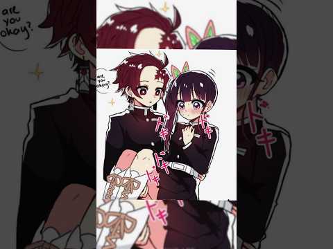 Tanjiro and kanao♥️💜Demon Slayer finger heart