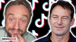 Tom Felton Recruits 'Dad' For 'Pottah' TikTok Challenge!