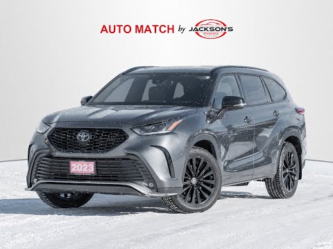 2023 Toyota Highlander XSE AWD in Gray for sale at Jackson's Toyota in Barrie, ON