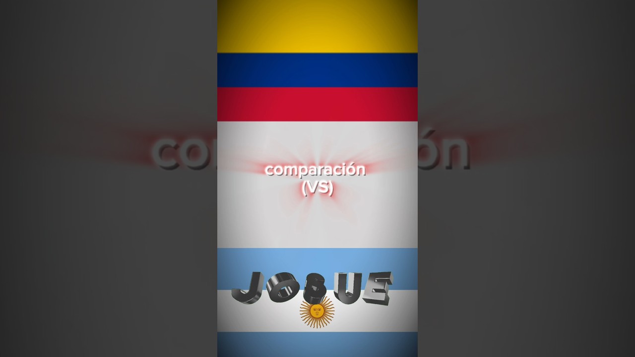 Colombia vs Argentina  comparación #edit #viralshort