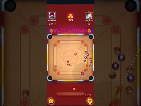 Very Hardest situation 😯🥵  Rowdyy  Style shot #rowdyyshorts #carrompool