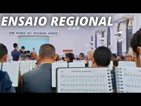 Ensaio Regional CCB Muito Lindo! Orquestra Tocando Hinos com Instrumentos Ficou Perfeito