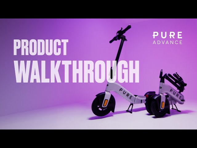 Vidéo teaser pour The Pure Advance e-scooter | Product walkthrough