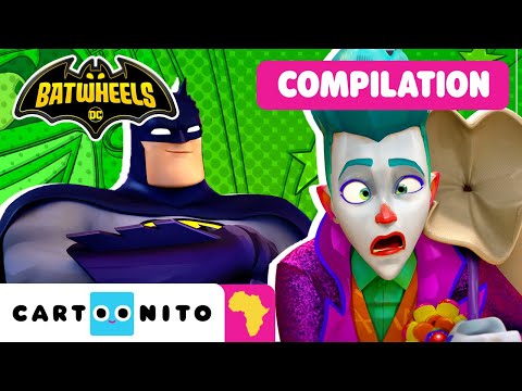 🦇 TOP 5 🦇 Batman Vs Joker | Batwheels | Cartoon For Kids| Cartoonito Africa