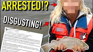 Tassie Trout Lady ARRESTED for doing WHAT to a FISH! (Trout for Clout)