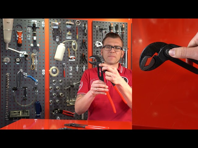 Video teaser for KS TOOLS 115.2016 Wasserpumpenzange mit Druckknopfverstellung, 415mm