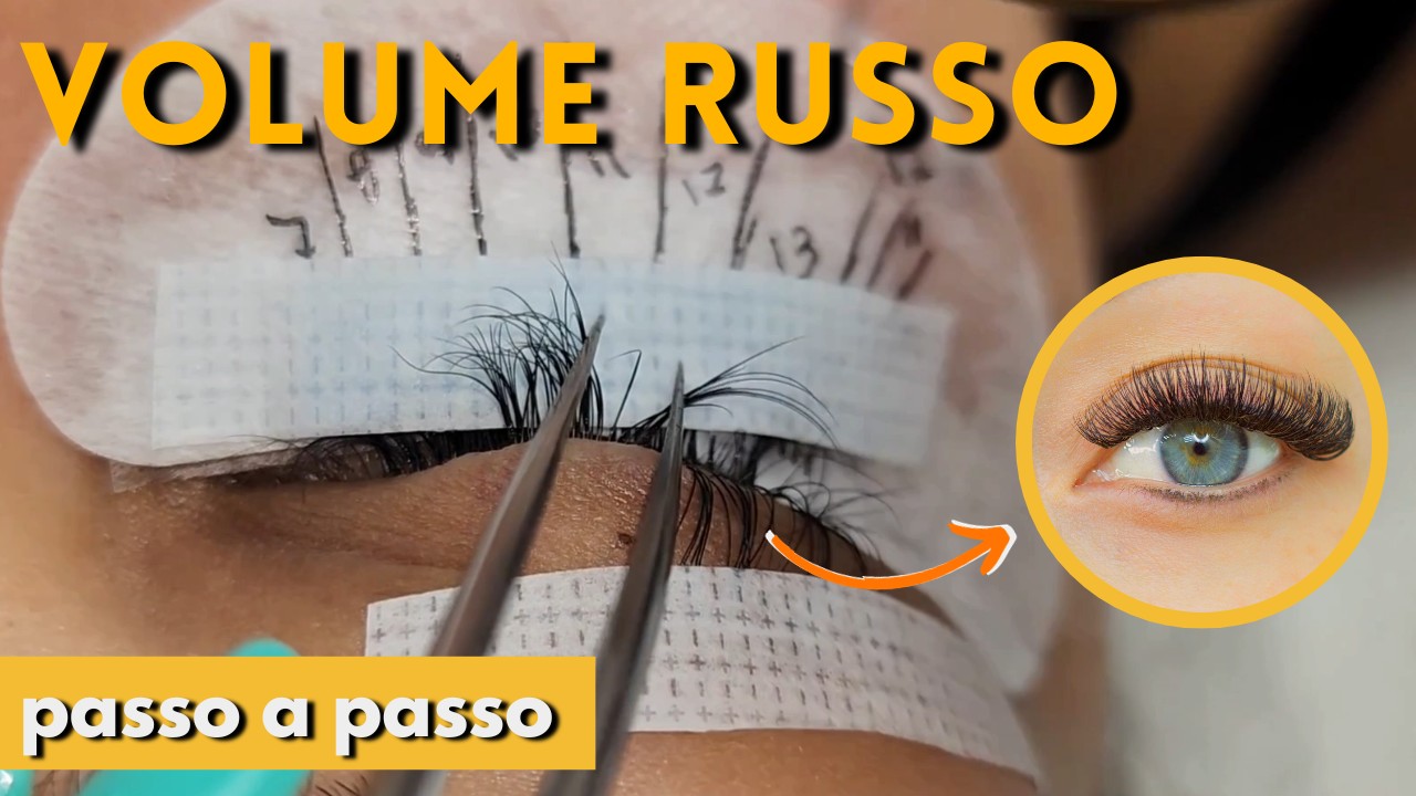 ✅EXTENSÃO DE CÍLIOS VOLUME RUSSO PASSO A PASSO