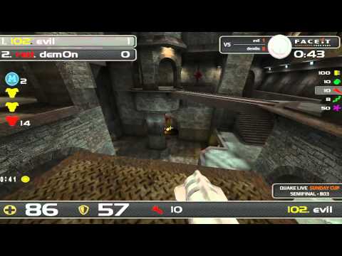 FACEIT - QUAKE LIVE SPRING SEASON CUP 3 (SEMI FINAL: dem0n vs. evil)