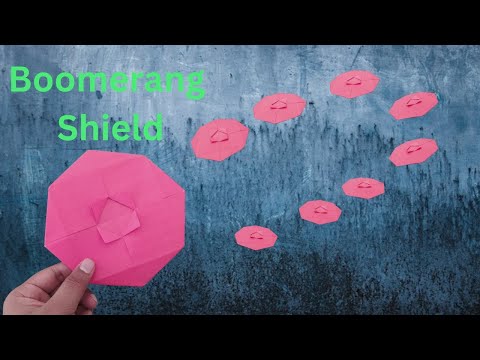 Paper shield (Captain america Shield) that comes back | Boomerang Disk