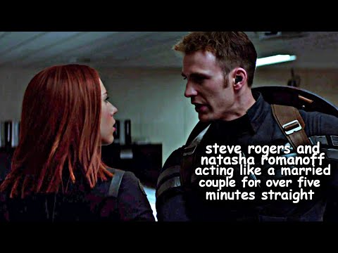 steve rogers and natasha romanoff acting like a married couple for over 5 minutes straight