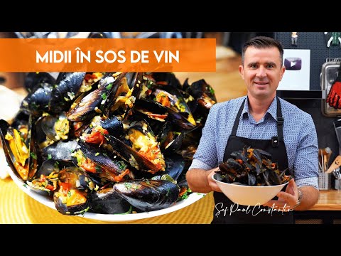 🦪 Cum faci Midii Aromate în sos de vin Rose 🍷 Rețetă Rapidă și Plină de Gust 😍 Șef Paul Constantin