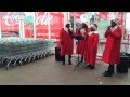 Coca Cola Truck Visits Asda in Bletchley 
