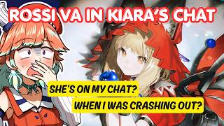 [Hololive] Kiara's reaction when Rossi VA was in her stream chat - Arknights Endfield