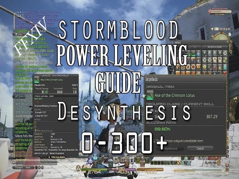 FFXIV New Power Leveling Desynthesis Guide 0-300+