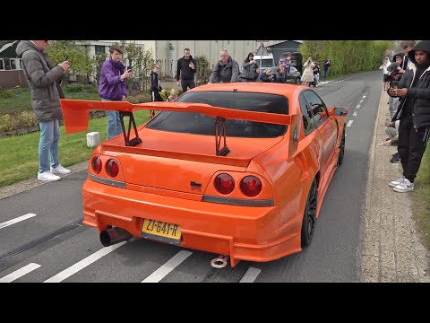 1000HP Nissan Skyline R33 Bee*R B334R RB30DET HKS Exhaust - Revs, Burnouts, Acceleration Sounds!