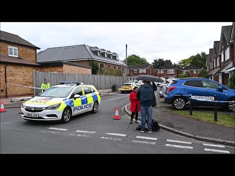 Video Thumbnail: Police cordon off Bushey crime scene where three women found dead | AFP