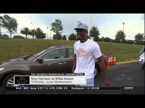 Willie TG Nelson feat. Tony Harrison and Keith Thurman PBC on ESPN Boxing. Willie gets Tony a pillow