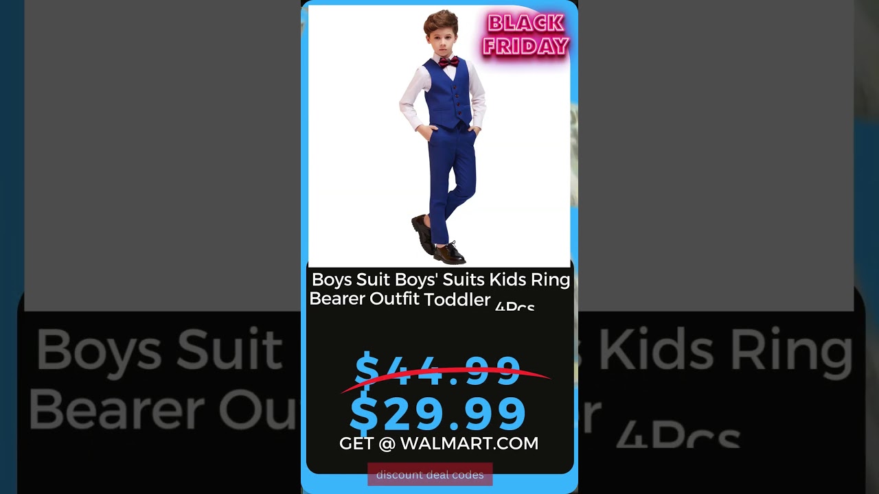 Boys Suit Boys' Suits Kids Ring Bearer Outfit Toddler 4Pcs Suit Set First Communion Suits for Boys