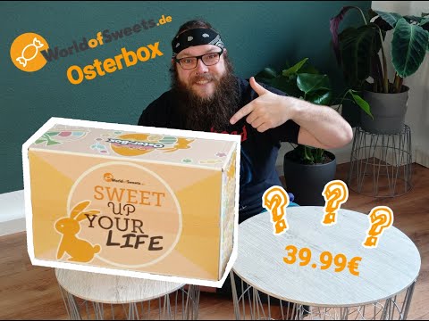 Unboxing der OSTER-BOX von WORLD OF SWEETS inkl. Taste-Test - Naschis und Gummitiere für 40 EURO?!?!